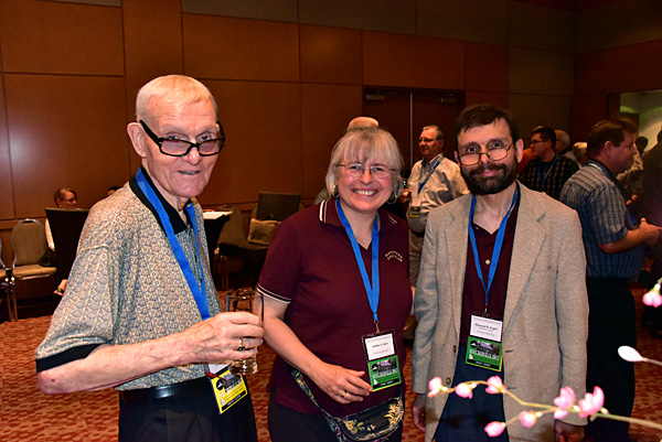 friends gather at the CAFNE reception
